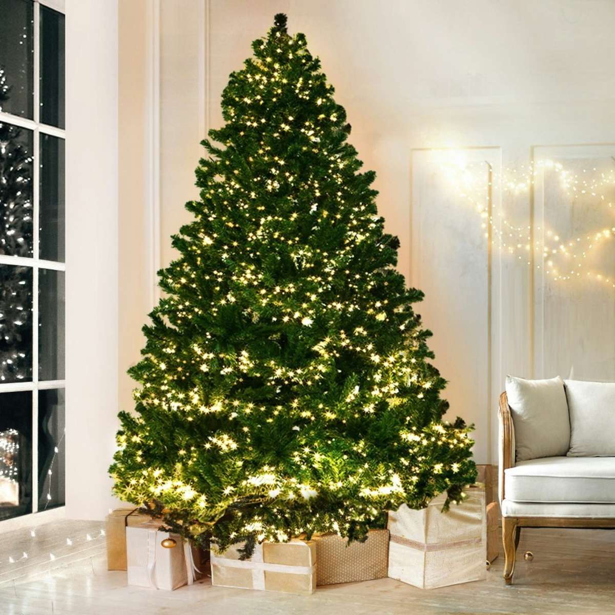 Jingle Jollys Christmas Tree 2.1M Xmas Tree Decorations 3000 LEDs 8