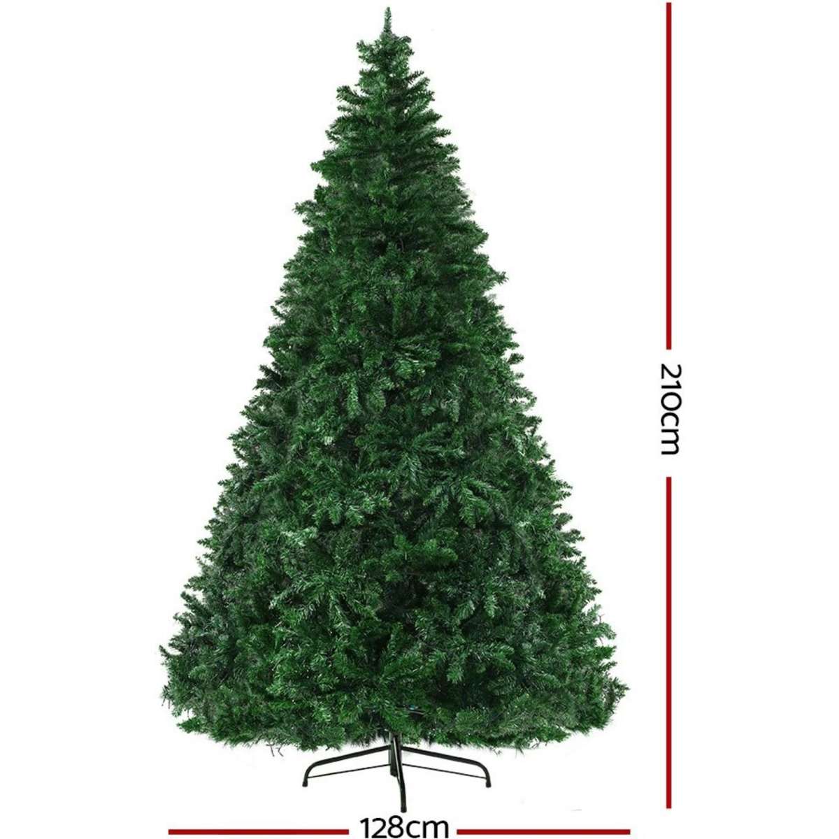 Jingle Jollys Christmas Tree 2.1M Green With 1134 LED Lights 8 Modes