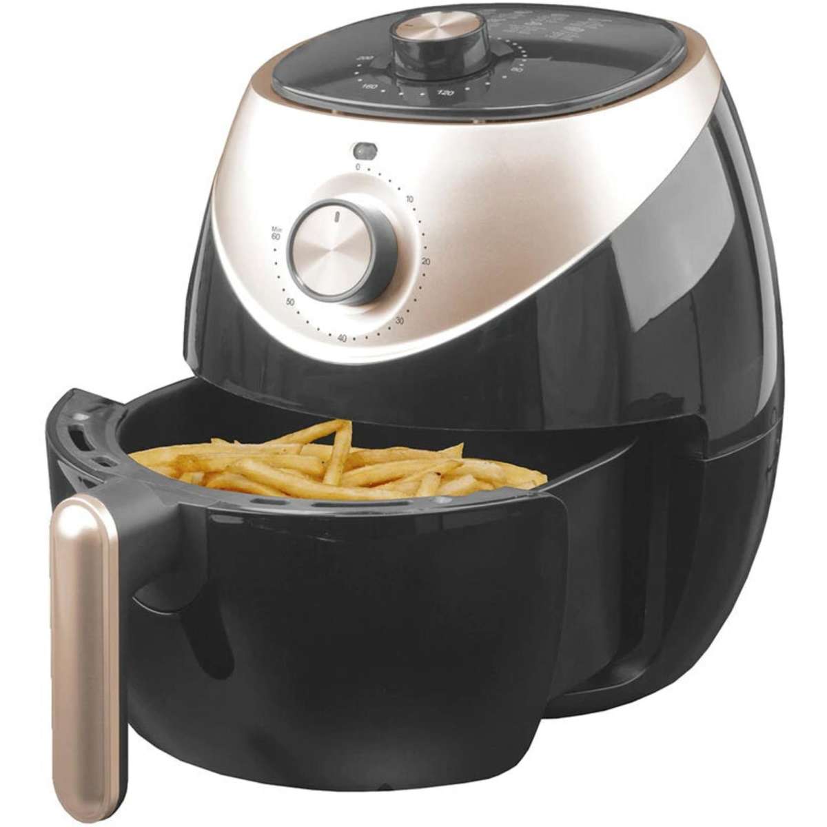Healthy Choice Airfryer 3.5L Black/Rose Gold Woolworths