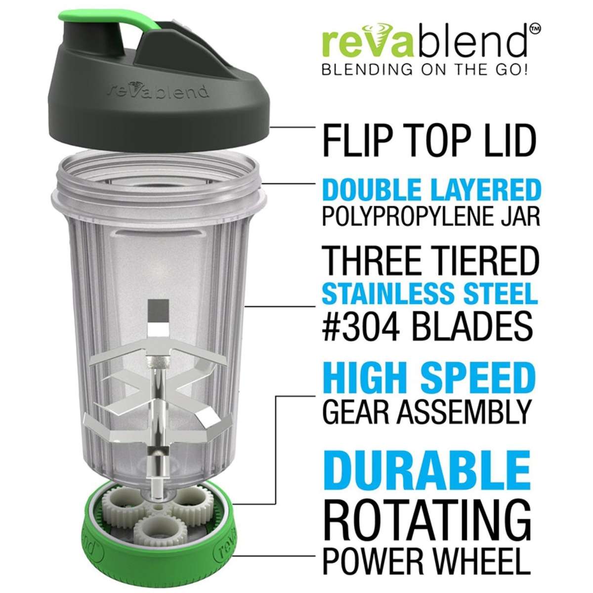 Revablend Stainless Steel Blender 450ml Woolworths