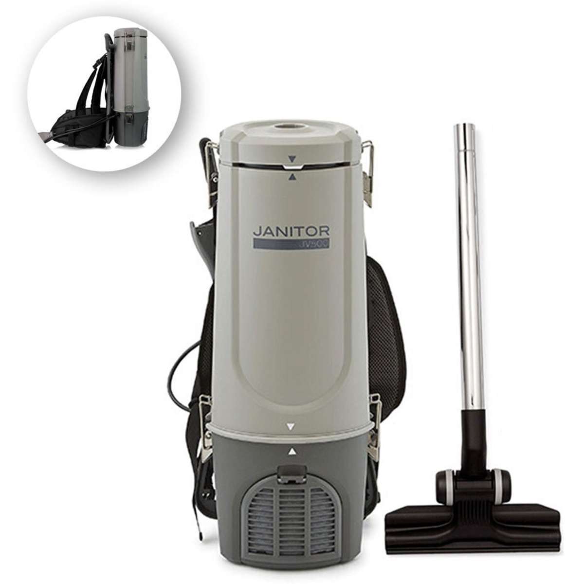 Janitor Dry Commercial Backpack Vacuum 4L JV500 Woolworths