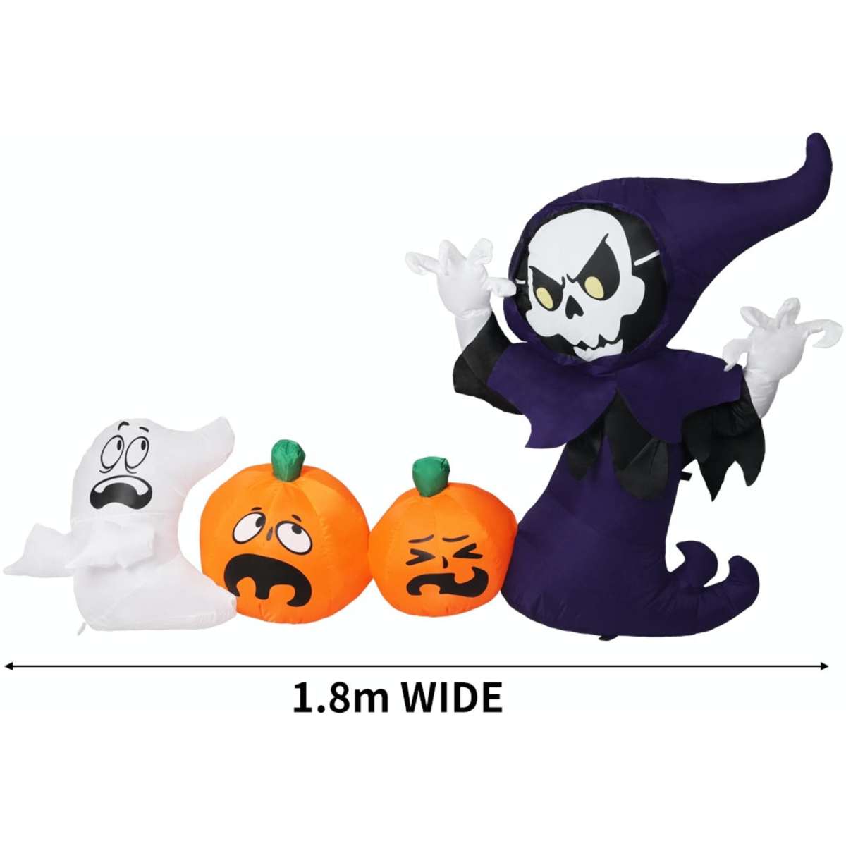 Emitto Halloween Inflatables LED Lights Blow Up Party Outdoor Yard