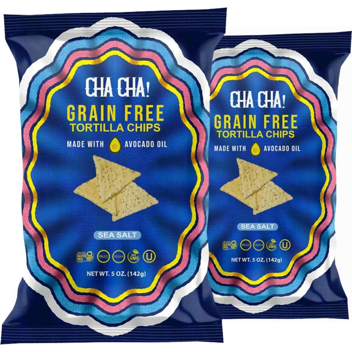 Cha Cha Grain Free Tortilla Chips Sea Salt 142g 2pack Woolworths