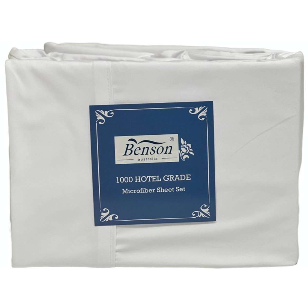 Benson Australia 1000TC Hotel Grade Soft Microfiber Sheet Set White