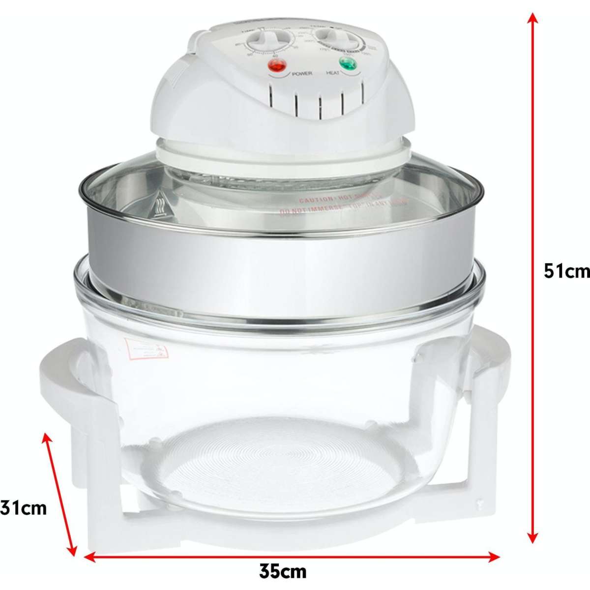 Pronti 17L Family Turbo Convection Oven Broiler Cooker A15 White