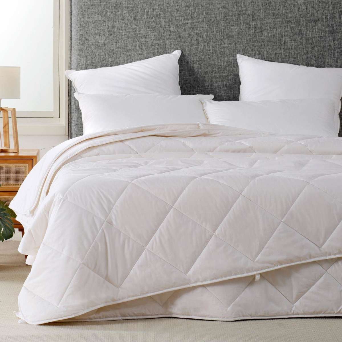 Dreamaker All Season 2 Piece Australian Wool Quilt Queen Bed Woolworths