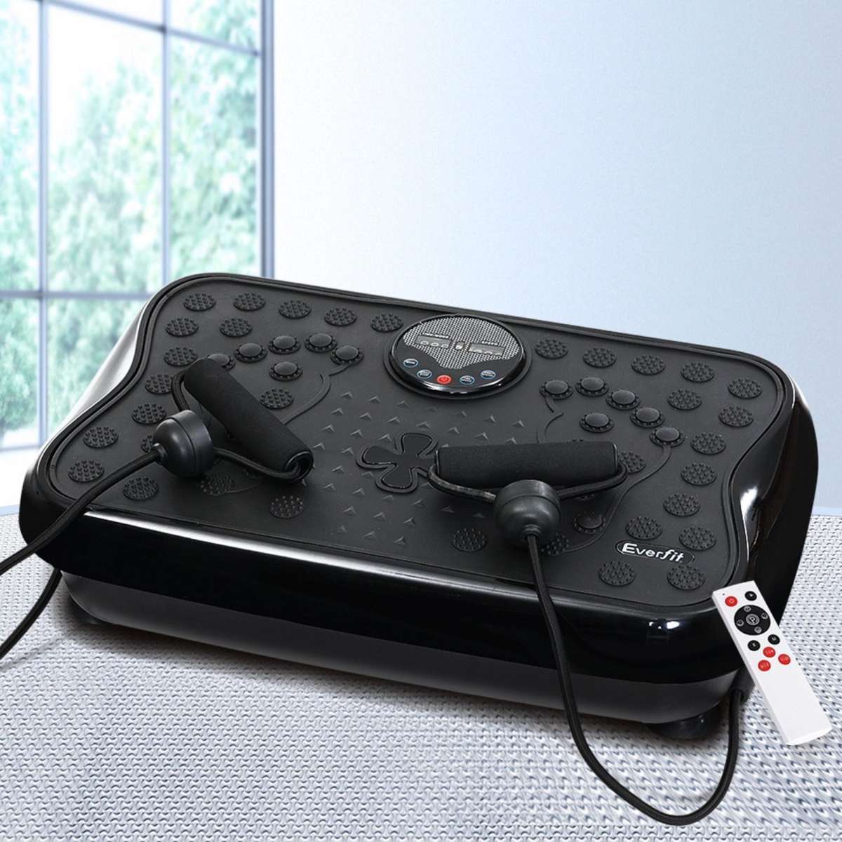 Everfit Vibration Machine Platform Vibrator With Resistance Rope Home