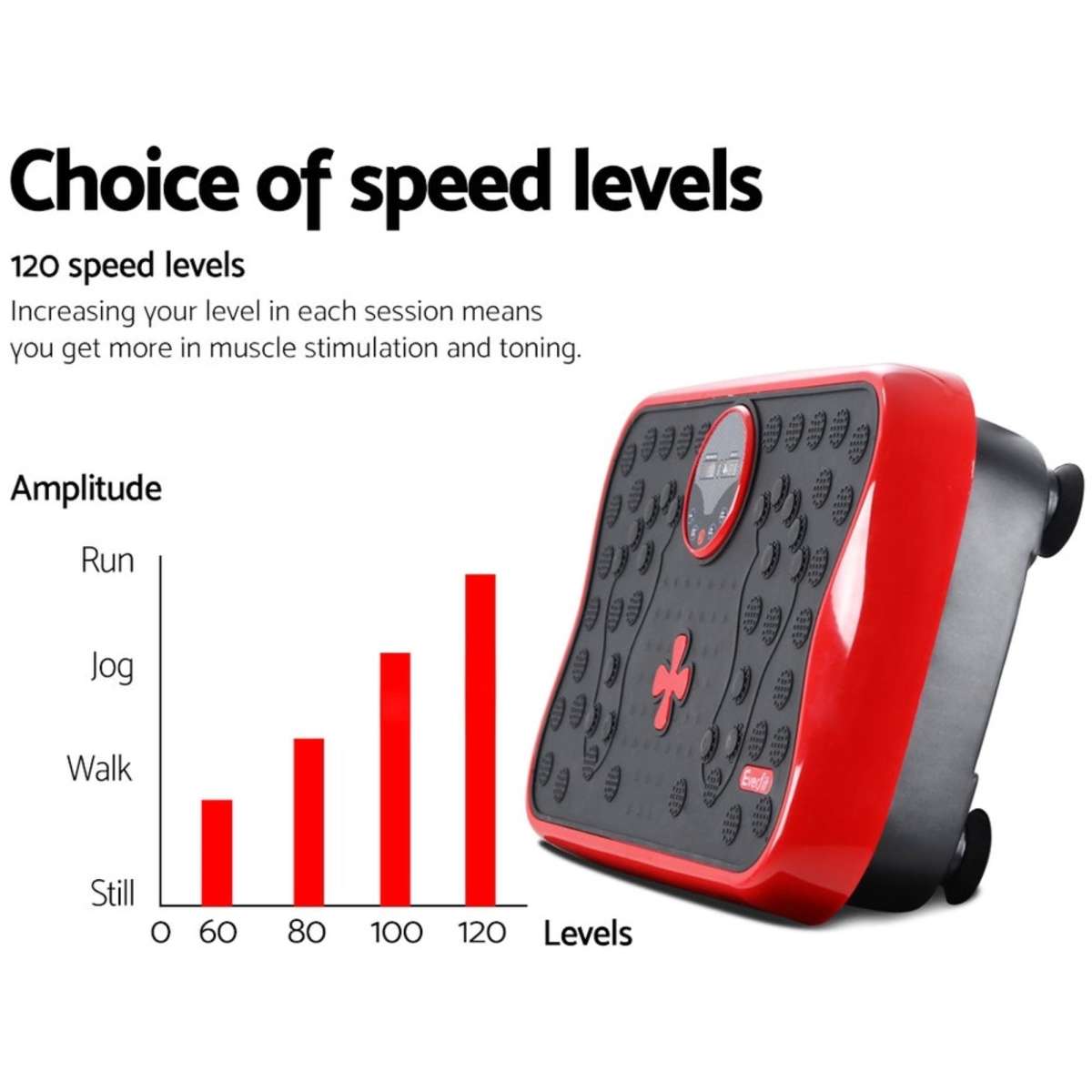 Everfit Vibration Machine Platform Vibrator with Resistance Rope Home