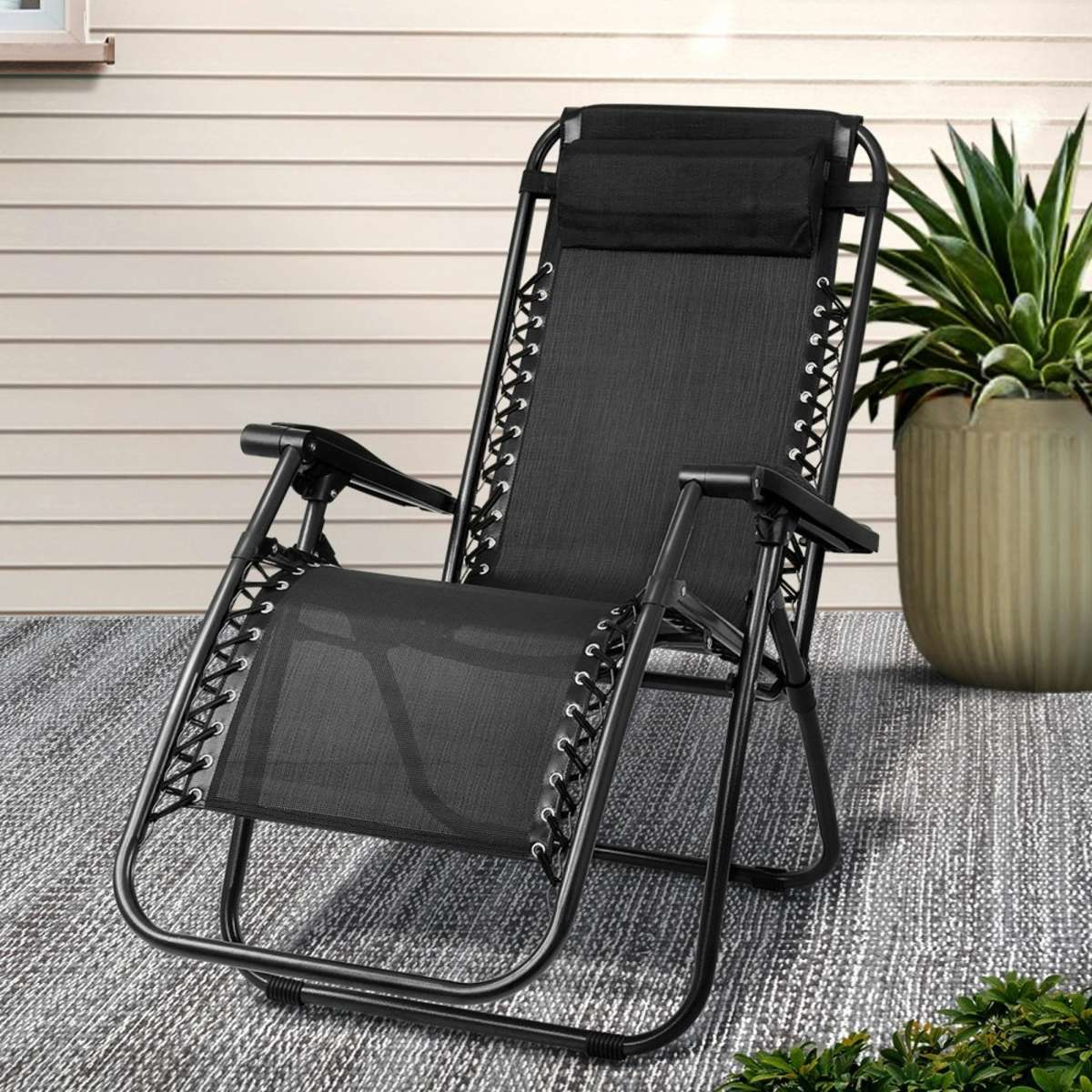 Gardeon Zero Gravity Chair Folding Outdoor Recliner Adjustable Sun