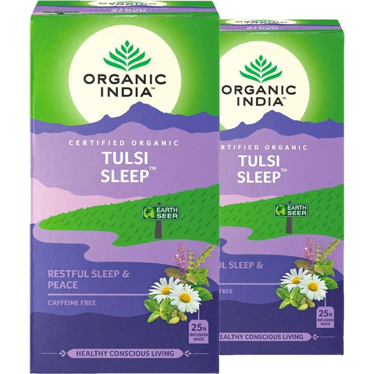 Organic India Wellness Tea Tulsi Sleep 25Tbags x 2pack Woolworths