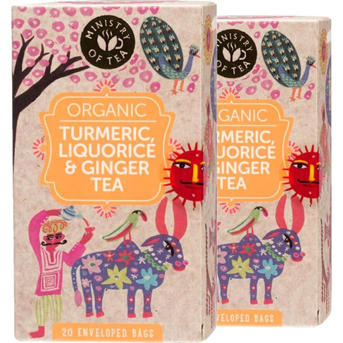 Ministry Of Tea Herbal Tea Bags Turmeric Liquorice & Ginger Tea 20S x