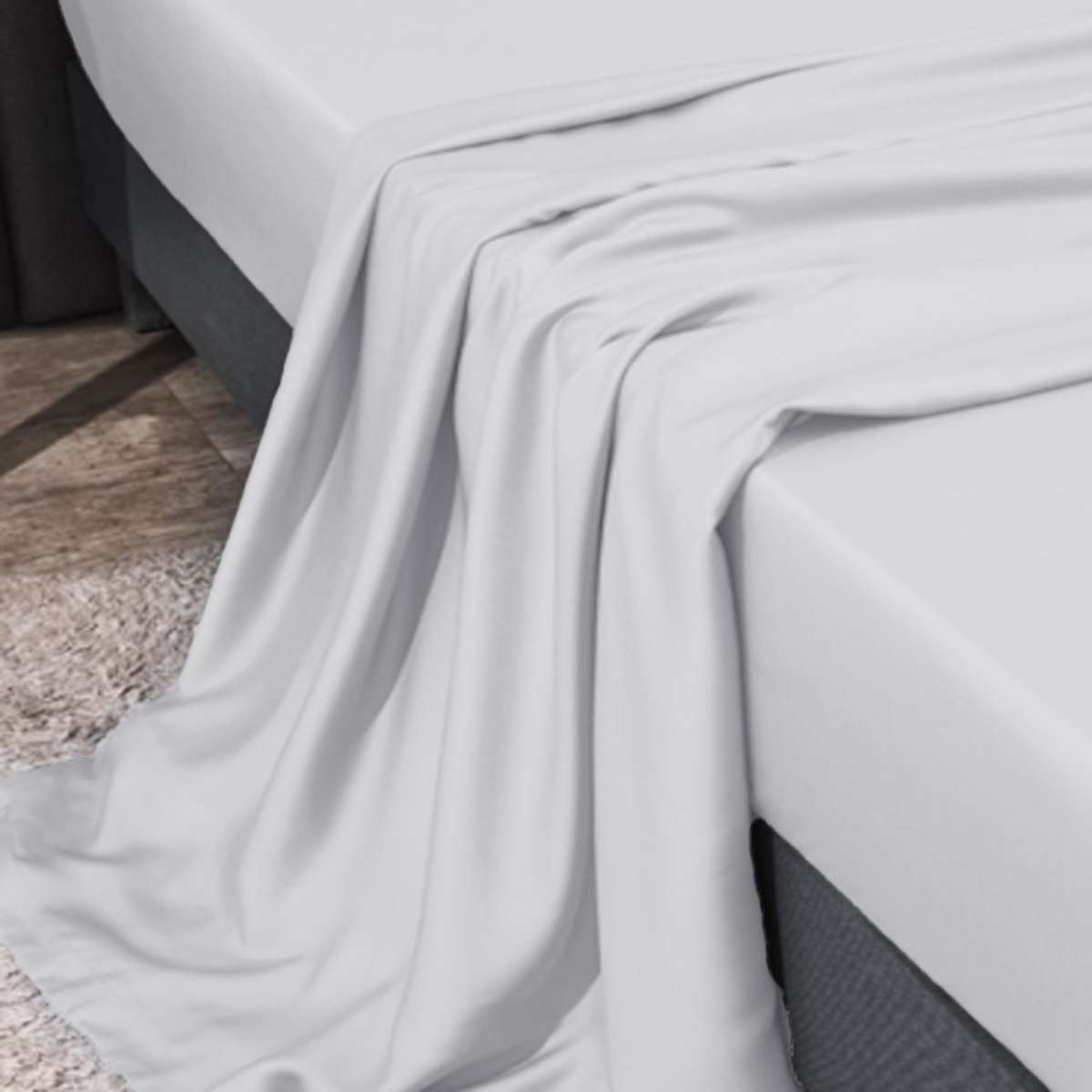 Benson Australia 1000TC Egyptian Cotton Sateen Flat Sheet Top Sheet