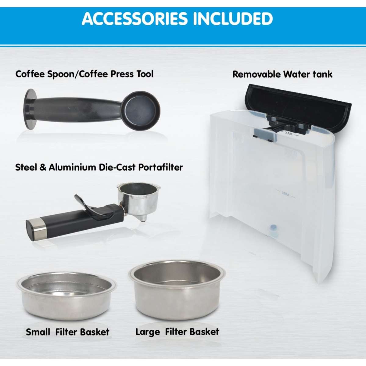 Hauffmann Davis Espresso Coffee Machine Automatic Italian Pump Frother