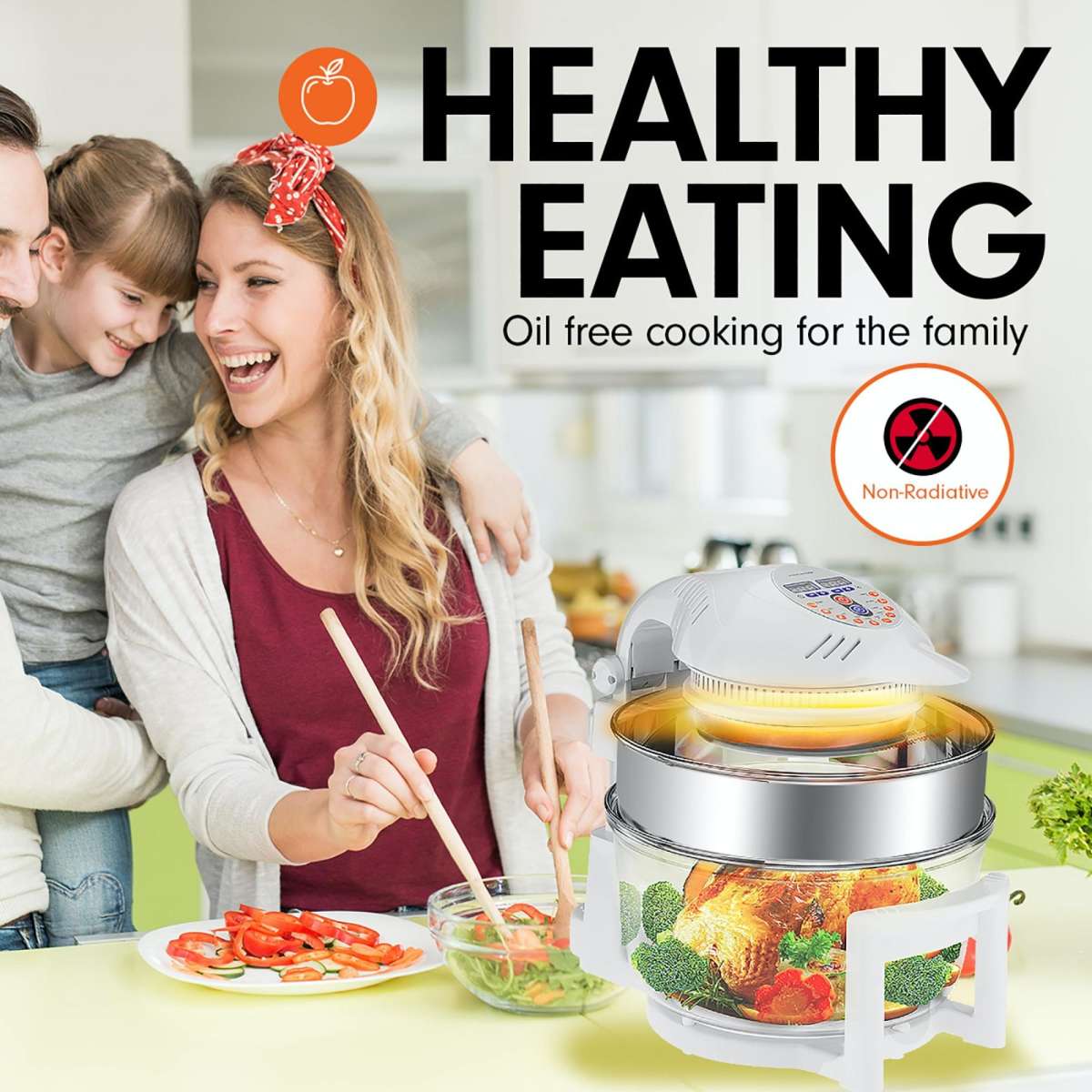 Highlander 17L Digital Turbo Convection Oven Electric Cooker Woolworths