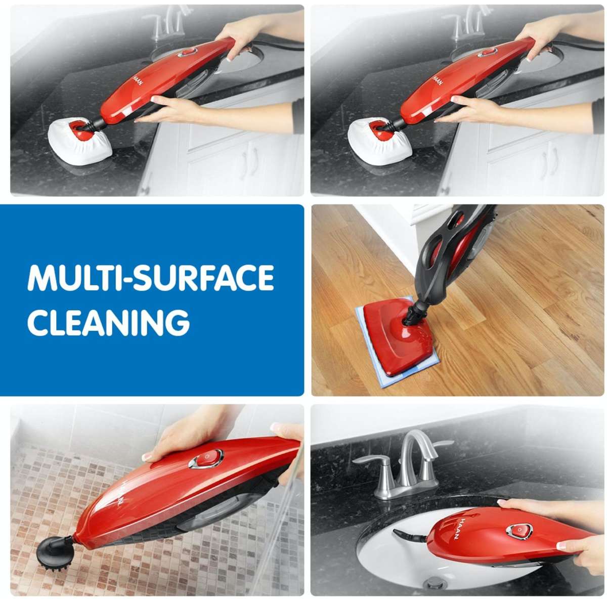 Haan Steam Mop Slim Floor Carpet Cleaner Steamer SIA70 Woolworths