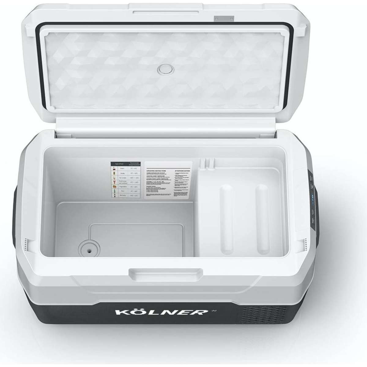 Kolner 20L Portable Fridge Cooler Freezer Camping Food Storage Black