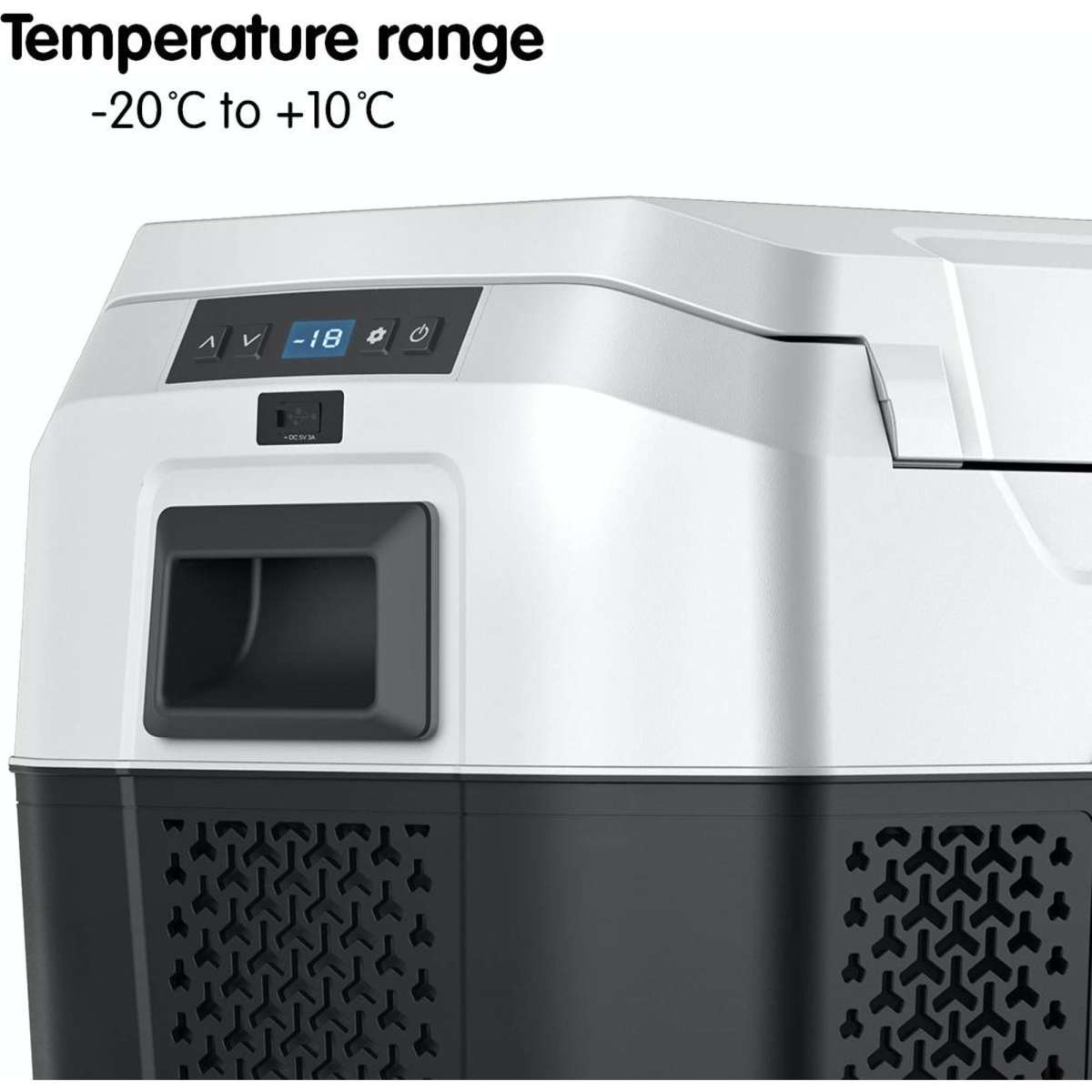 Kolner 40L Portable Fridge Cooler Freezer Camping Refrigerator Black