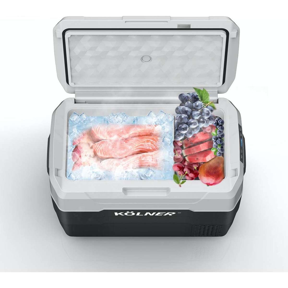 Kolner 40L Portable Fridge Cooler Freezer Camping Refrigerator Black Woolworths