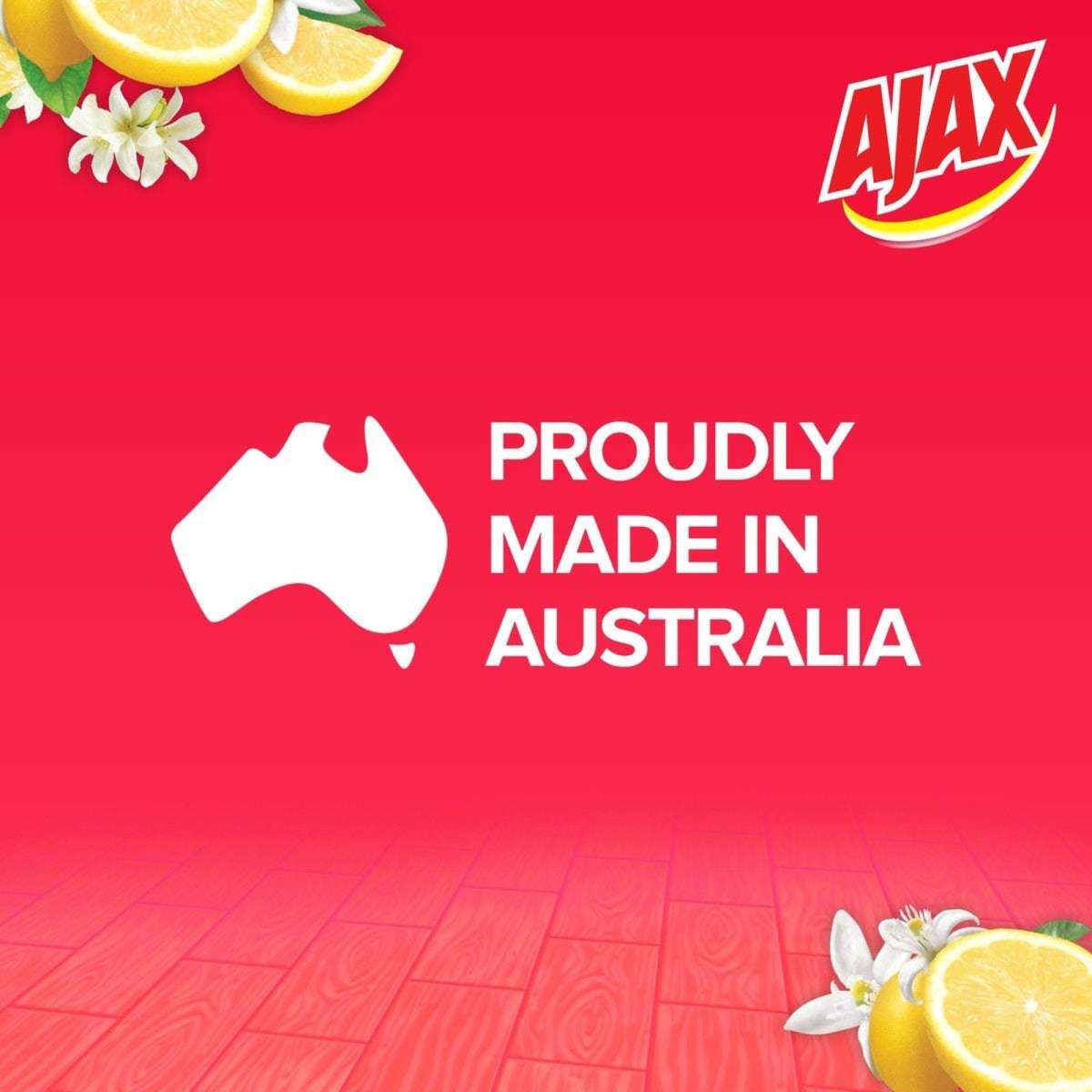 Ajax Multi Surface Floor Cleaner, 5L Value Refill Pack, Lemon Citrus, Floorboard Safe Woolworths