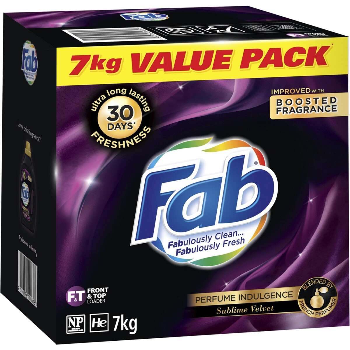 Fab Perfume Indulgence Laundry Detergent Powder 7kg Sublime Velvet