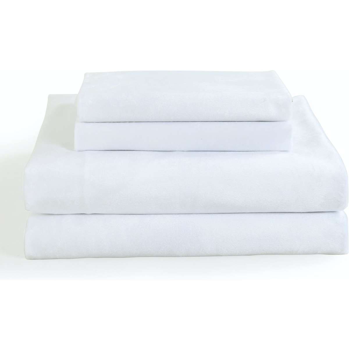 Royal Comfort Velvet Quilt Cover Set Queen White Woolworths