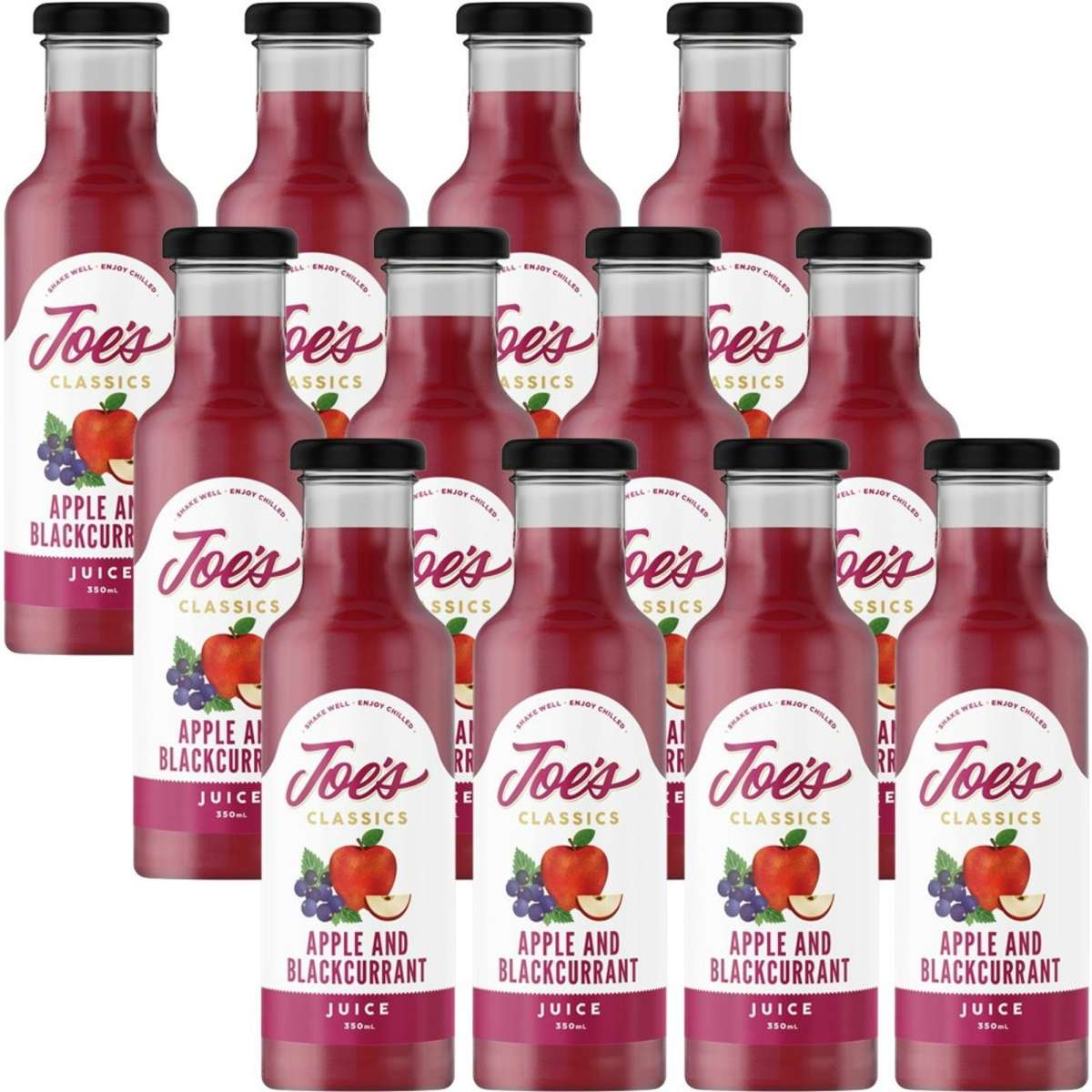 Joe'S Classics 350Ml Apple & Blackcurrant 12Pk Woolworths