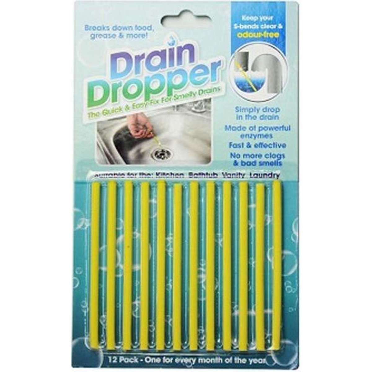 Drain Dropper Cleaner 12PK Woolworths