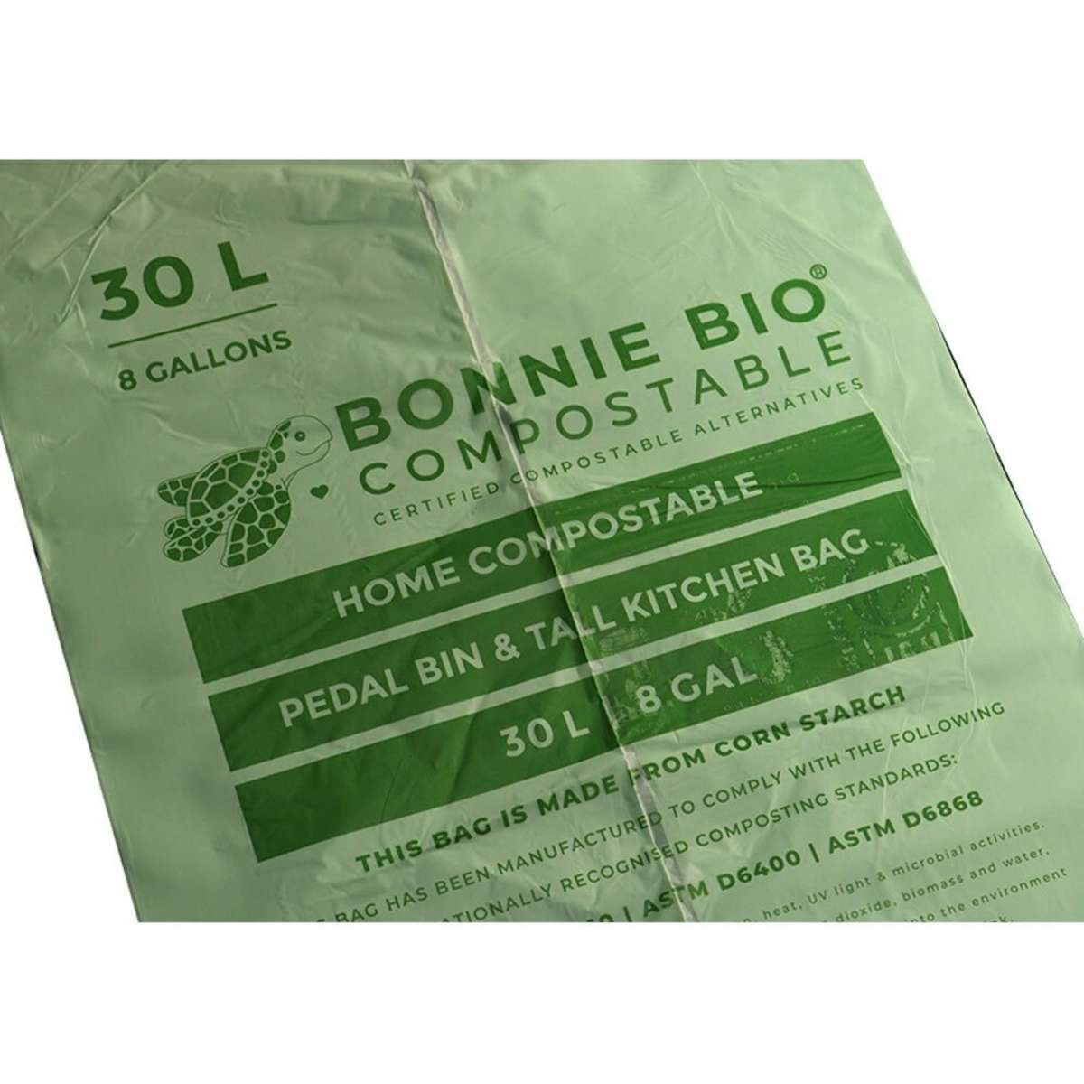 Bonnie Bio Compostable Pedal Bin & Tall Kitchen Bags 60L 15PK Woolworths