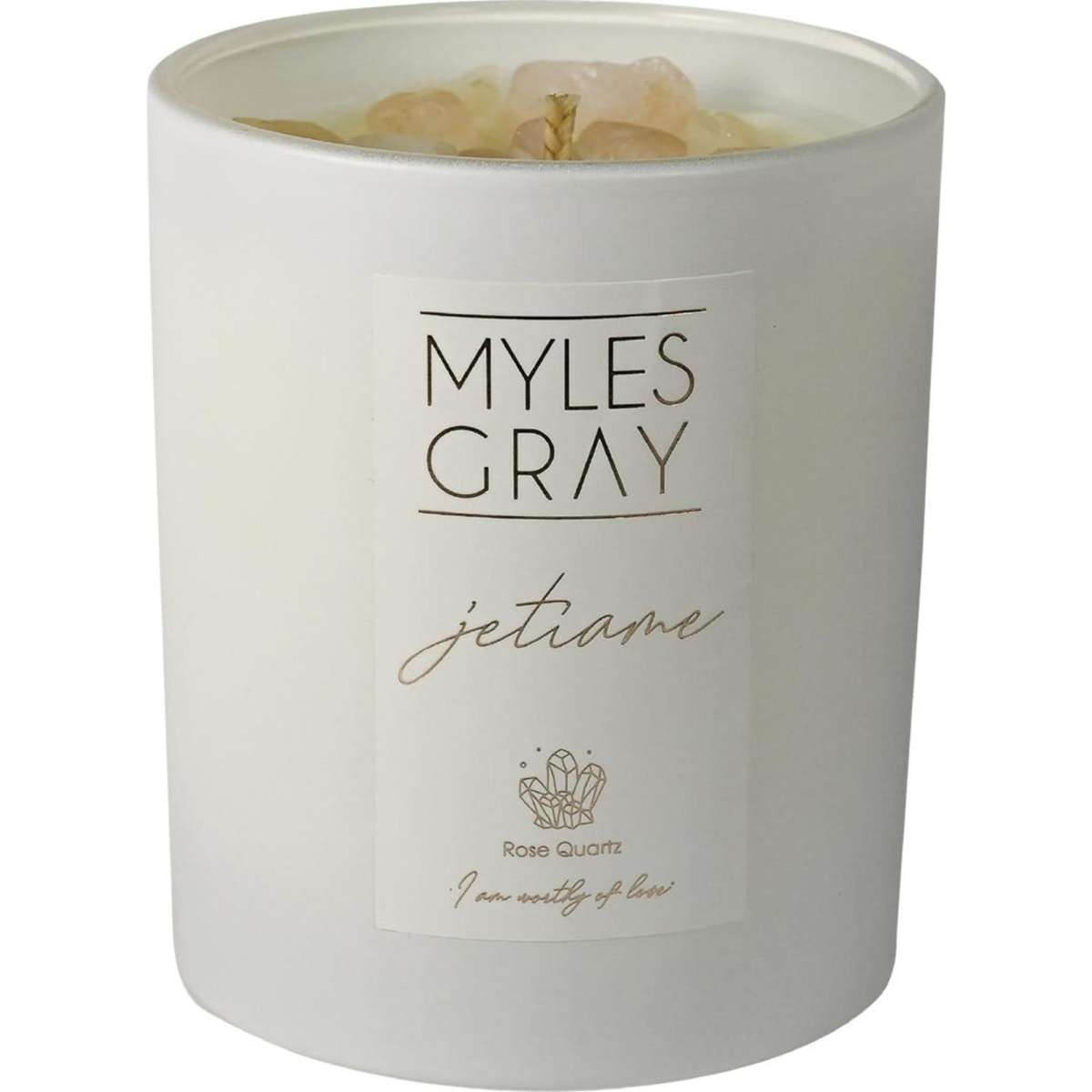 Myles Gray Crystal Infused Soy Candle Large Salted Caramel