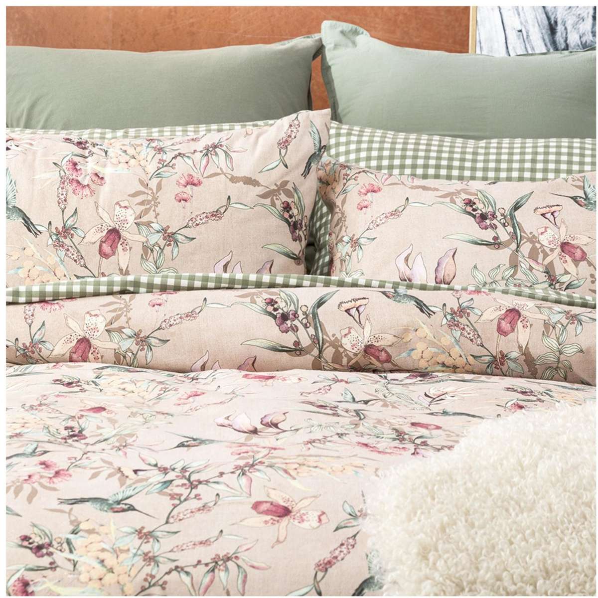 Park Avenue Double Flannelette Quilt Cover Set 175 GSM Egyptian Cotton