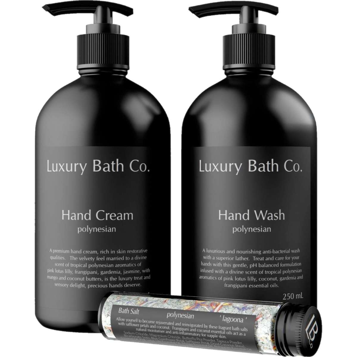 Luxury Bath Co. Hand Wash and Cream Bundle Polynesian Ritual 2 Pack