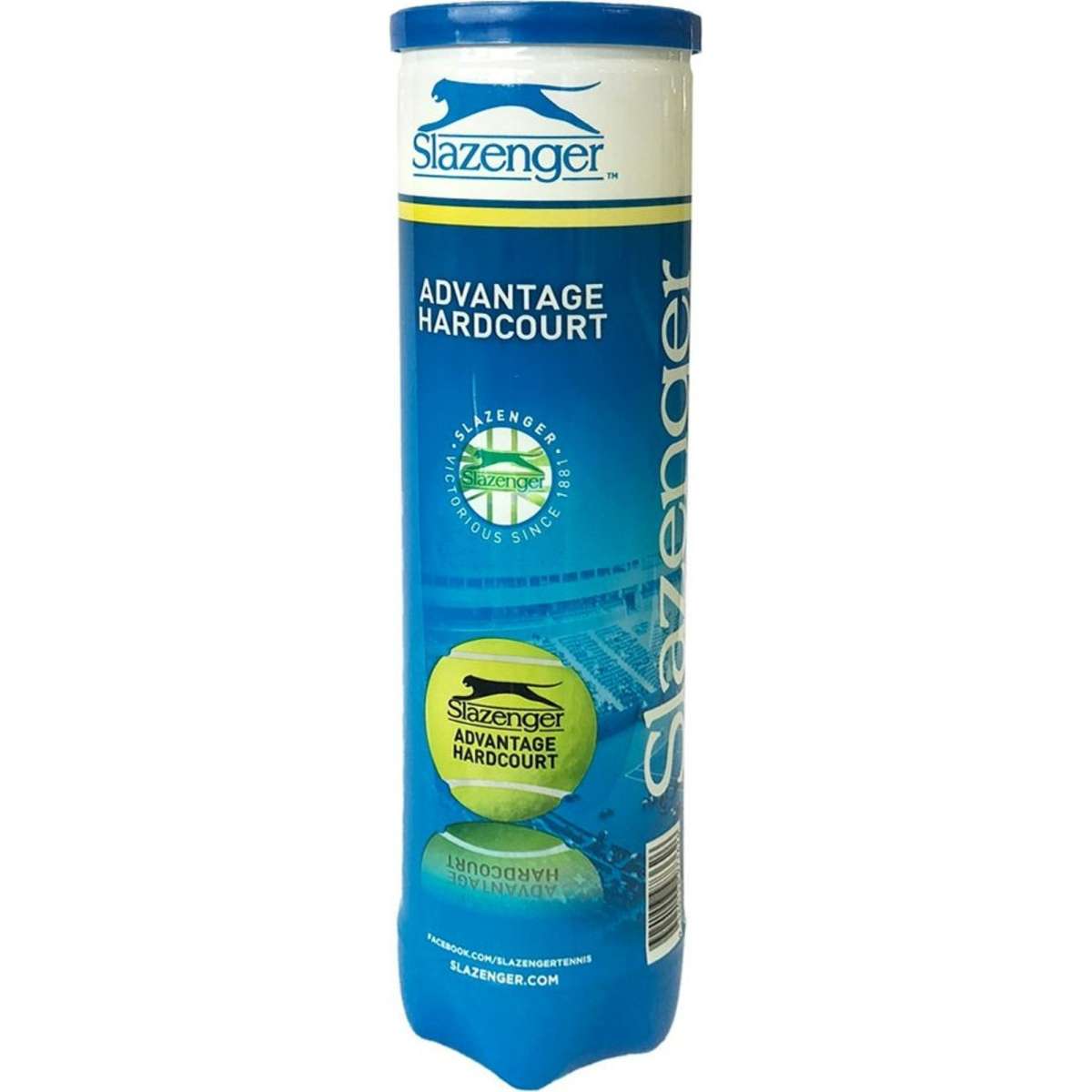 Slazenger Advantage Hard Court Tennis Balls Tin/Can Tube 4pc Woolworths