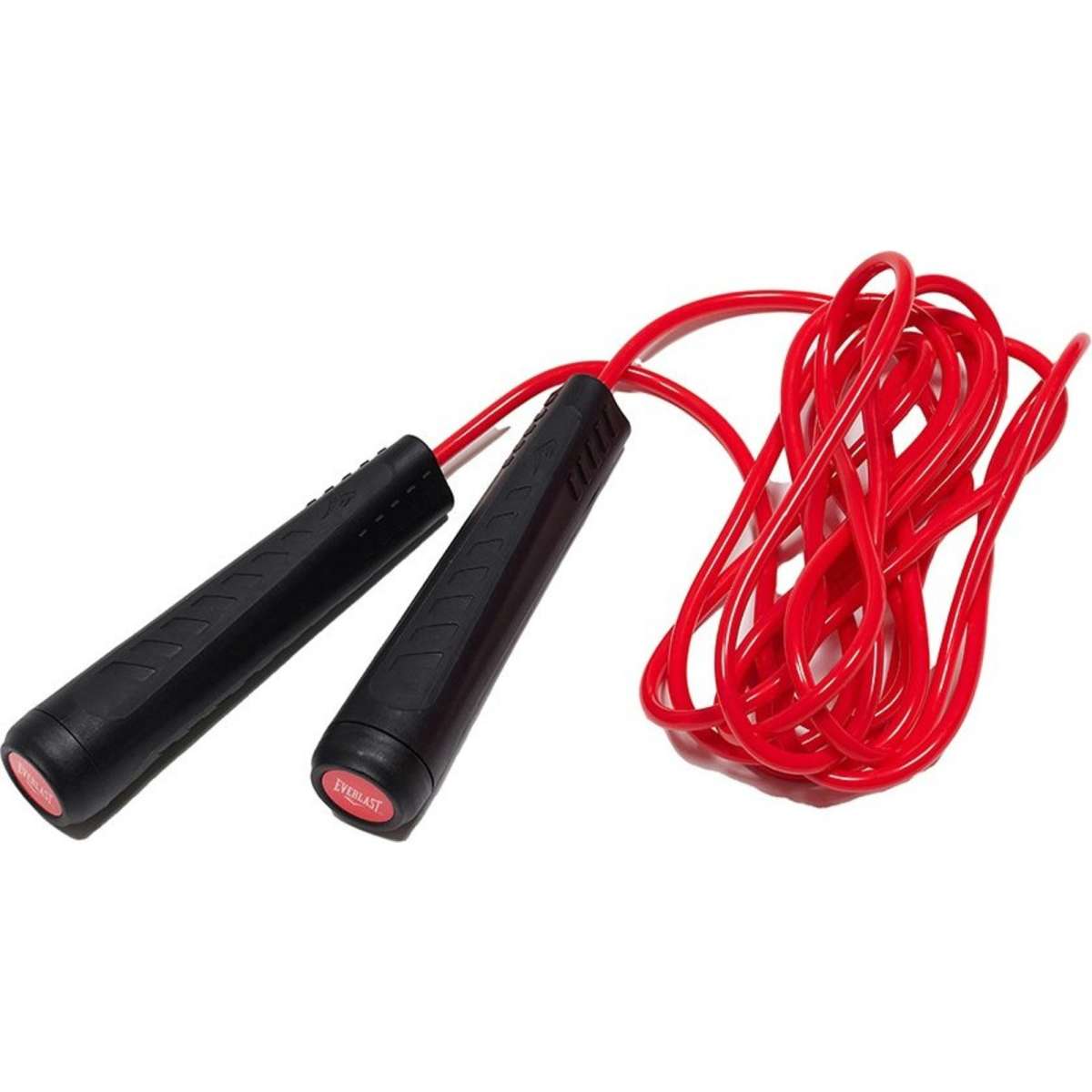 Everlast Adjustable Weighted Skipping Cable Jump Rope Black/Red 3m