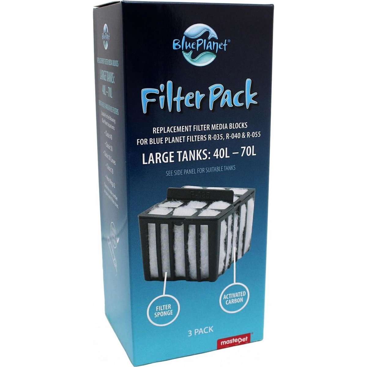 Blue Filter Media Replacement 40/70L Block 3 Pack Woolworths