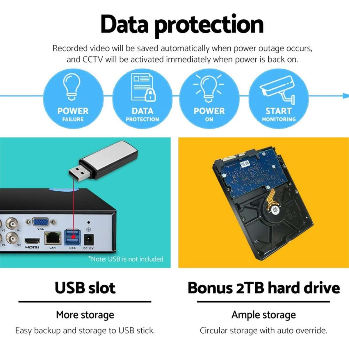 ul-tech-cctv-security-system-8ch-dvr-8-cameras-2tb-hard-drive-woolworths