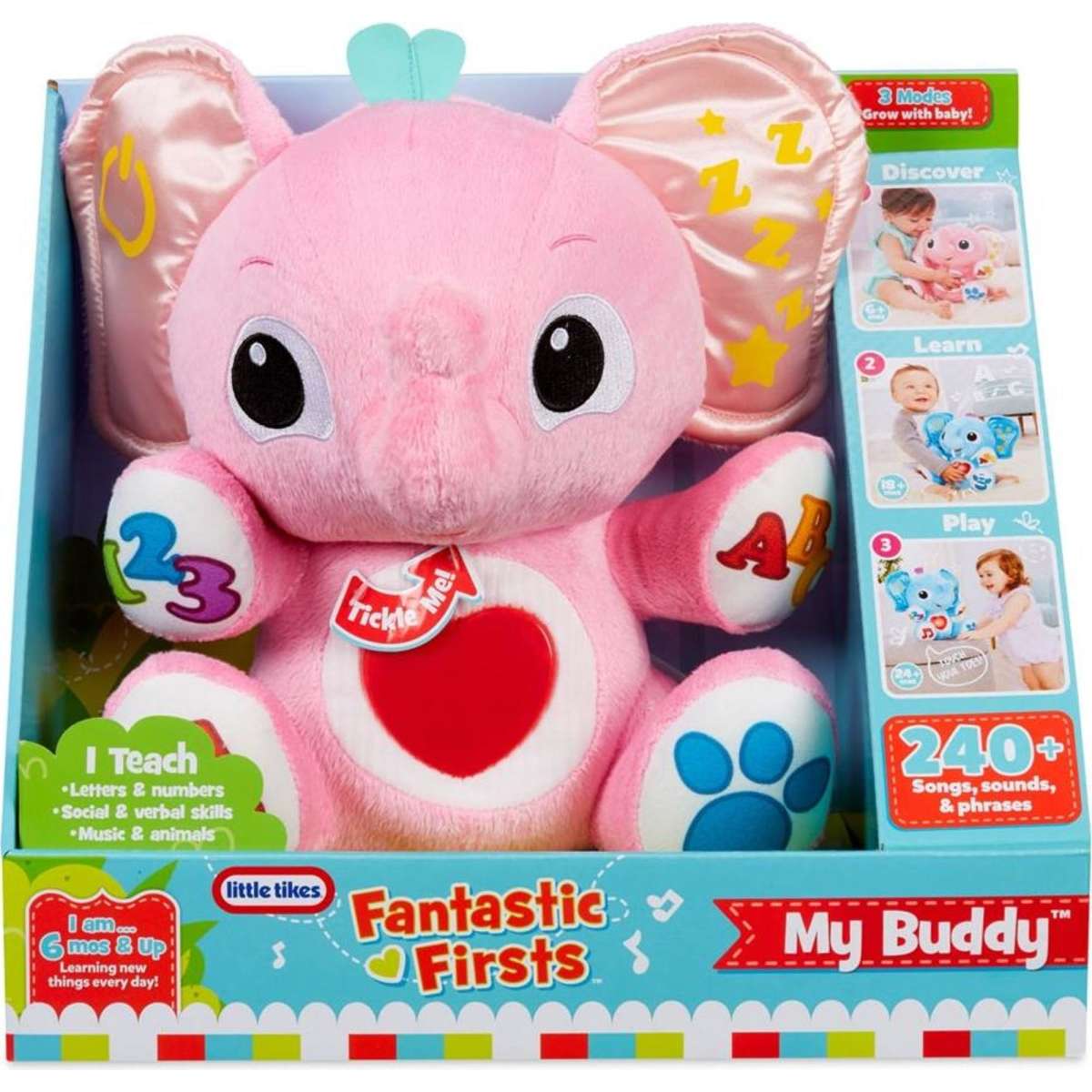 Little Tikes My Buddy Lalaphant Plush Kids Toy 6m+ Woolworths