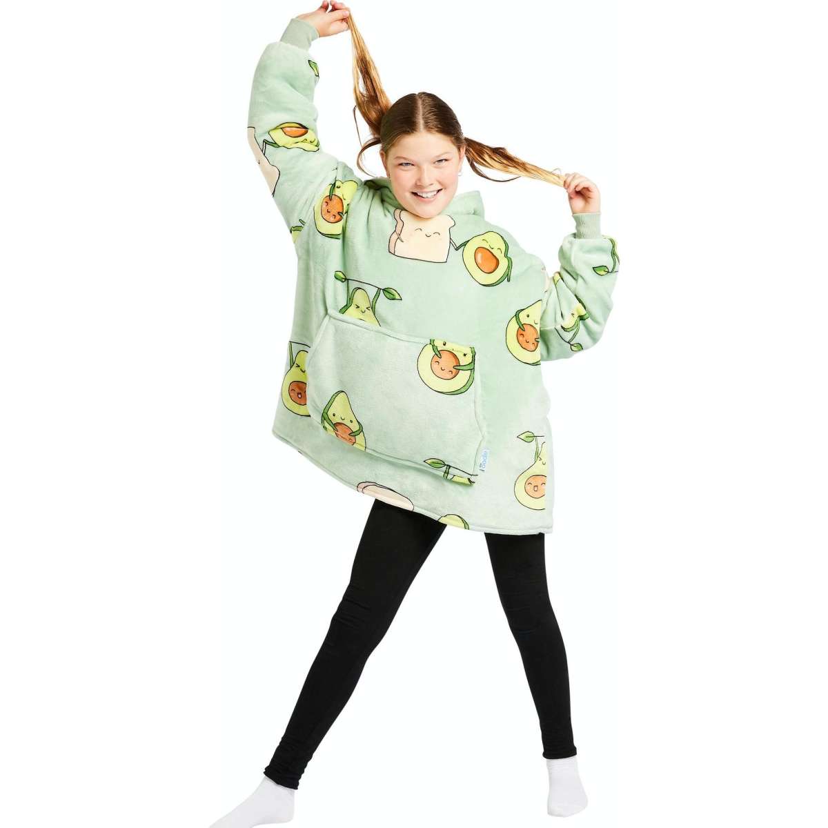 The Oodie Wearable Blanket Hoodie Avocado Kids Size Woolworths