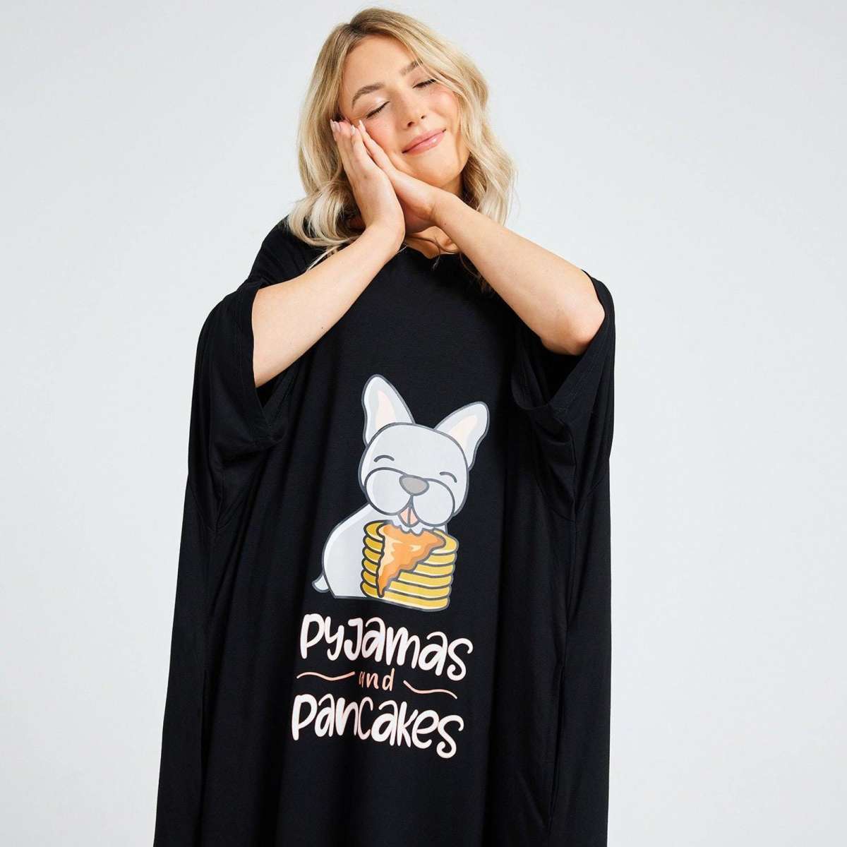 The Oodie Bulldog Sleep Tee One Size Woolworths