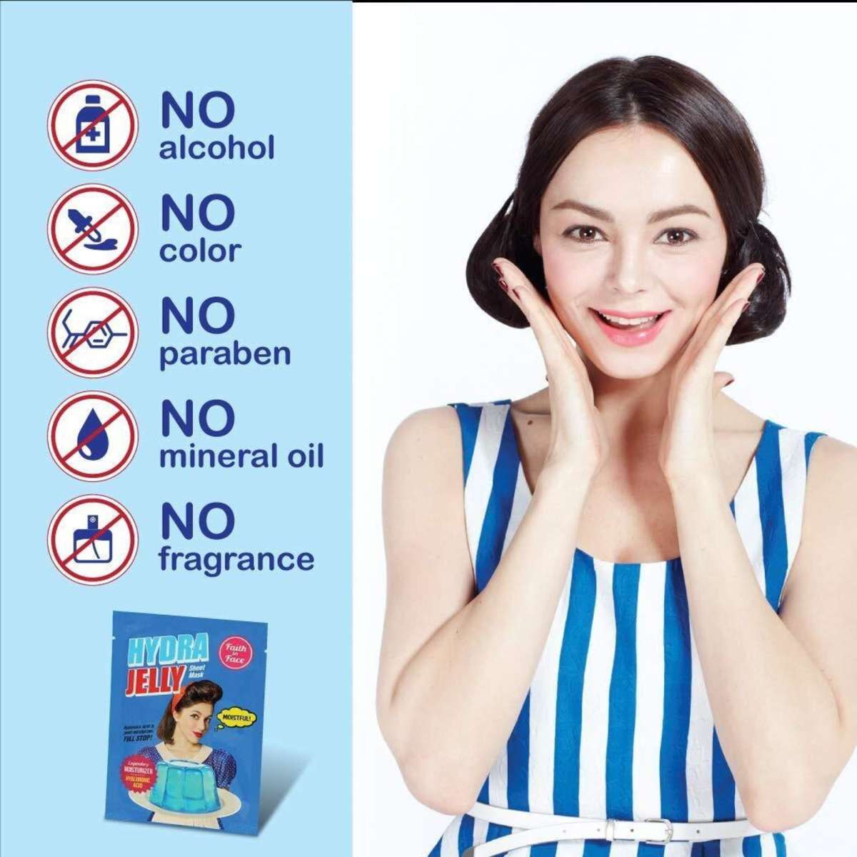 Faith In Face Hydra Jelly Sheet Mask (7Pcs) Woolworths