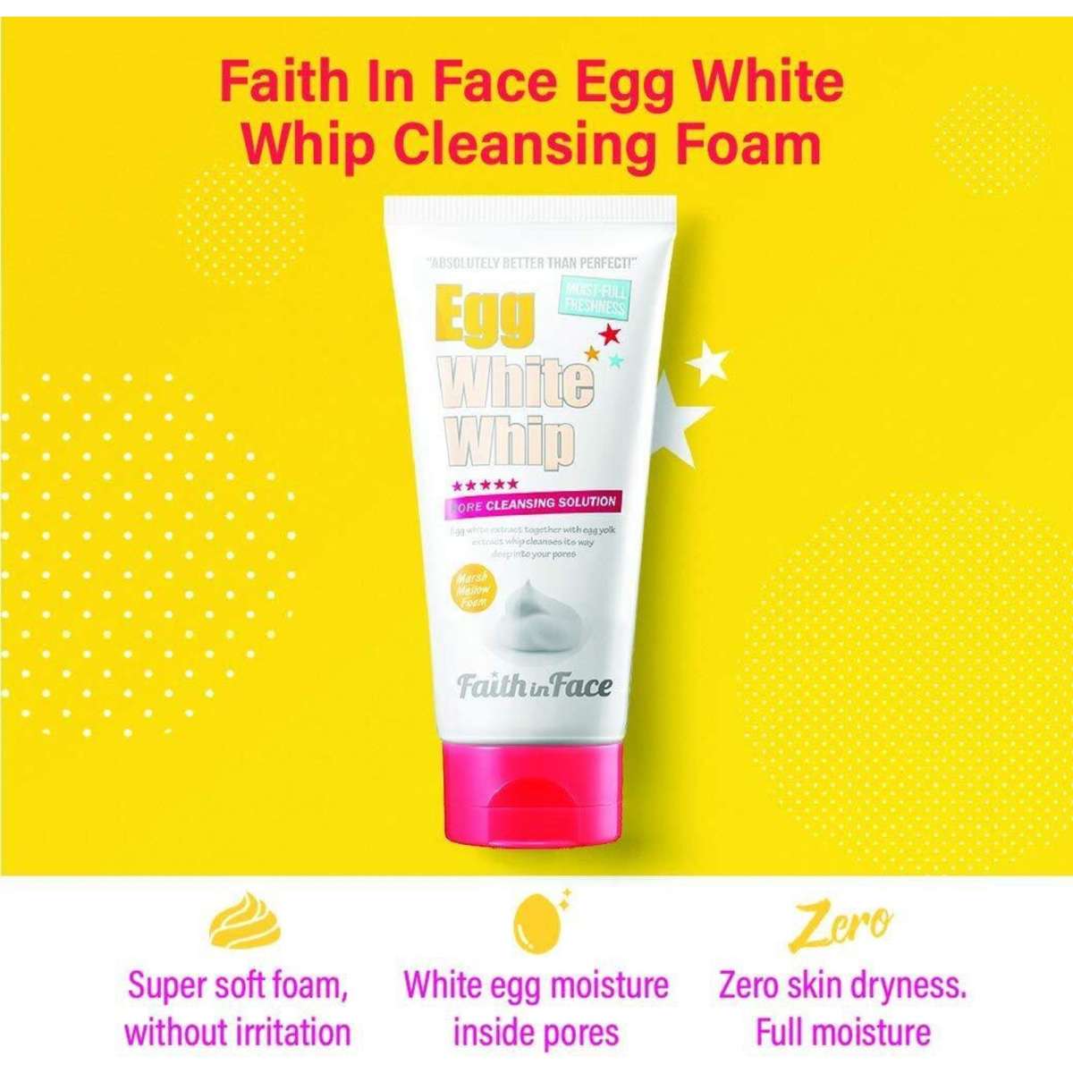Faith In Face Egg White Whip Cleansing Foam 150 ml Woolworths