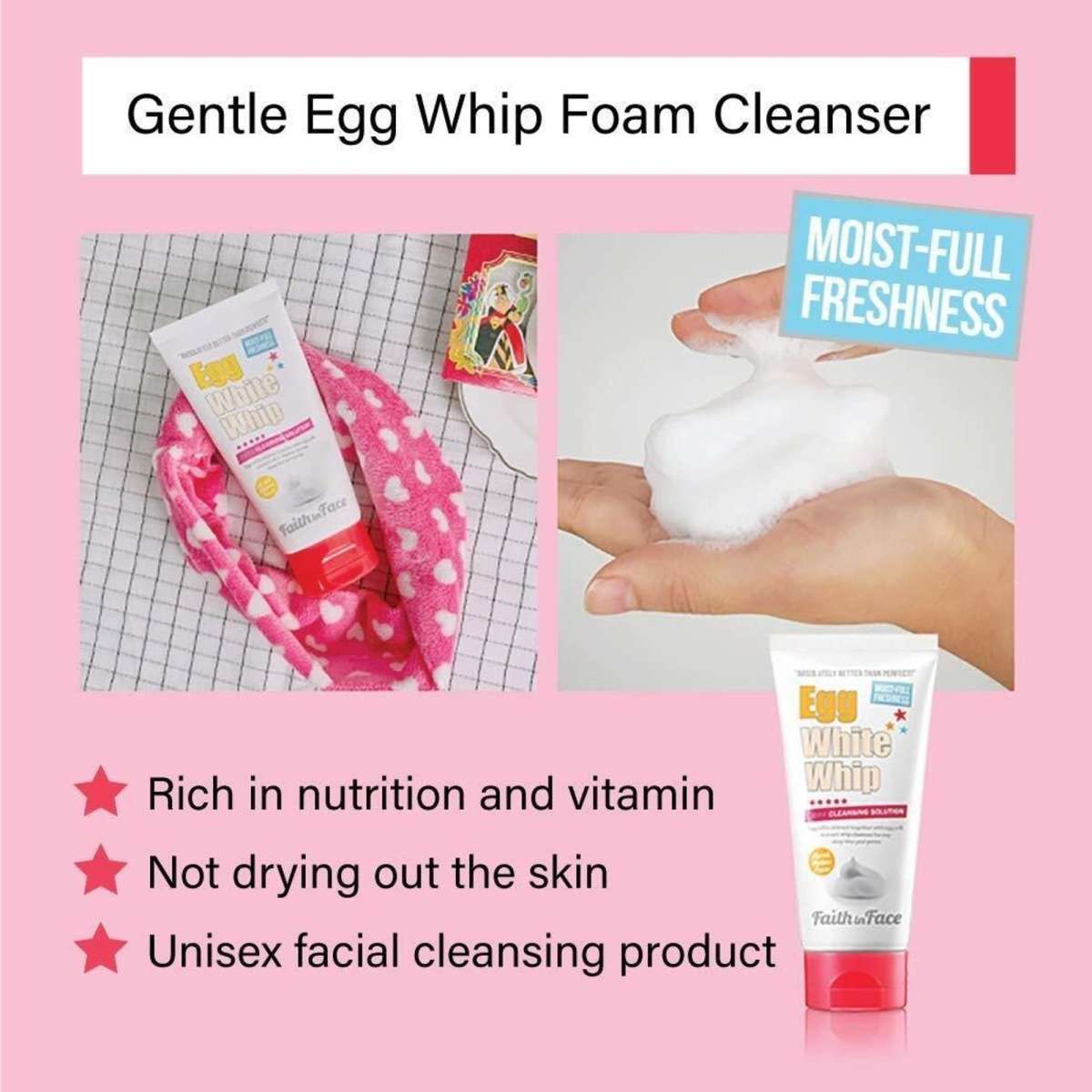 Faith In Face Egg White Whip Cleansing Foam 150 ml Woolworths