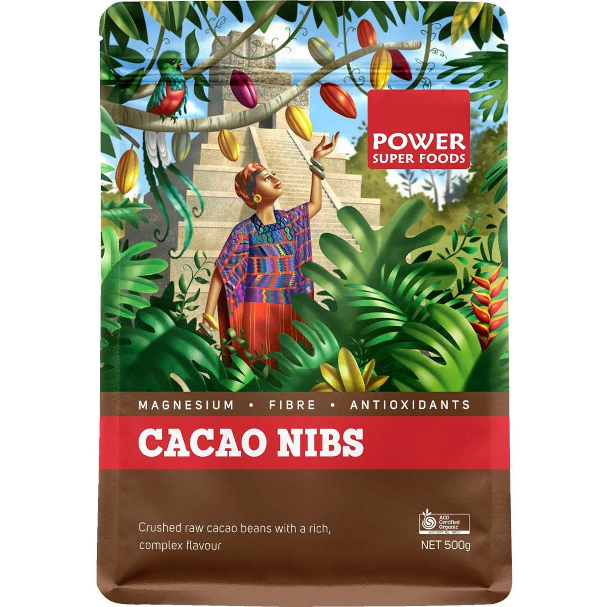 Power Super Foods Cacao Nibs Raw Origin Cert Organic 500g Woolworths