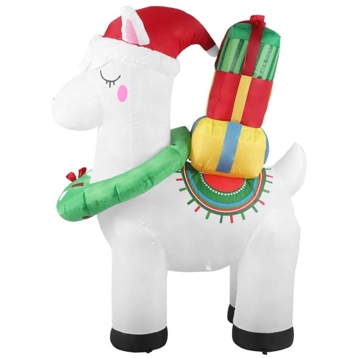 Santaco Inflatable Christmas Decor Christmas Llama 1.5M LED Lights Xmas