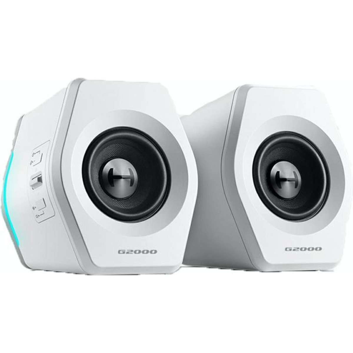 white rgb speakers