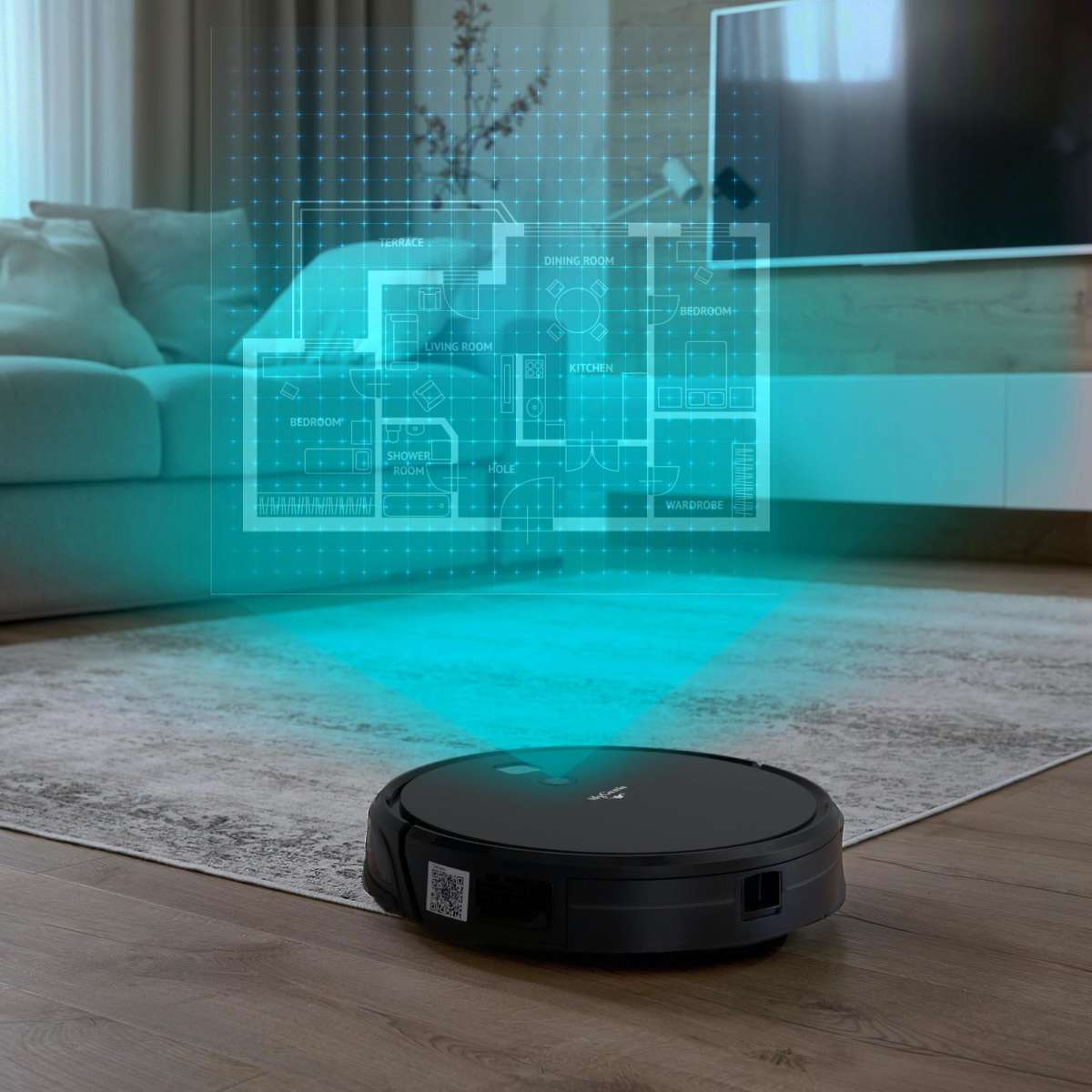 MyGenie VMAX 3000 Robotic Vacuum Cleaner VSLAM Technology WiFi