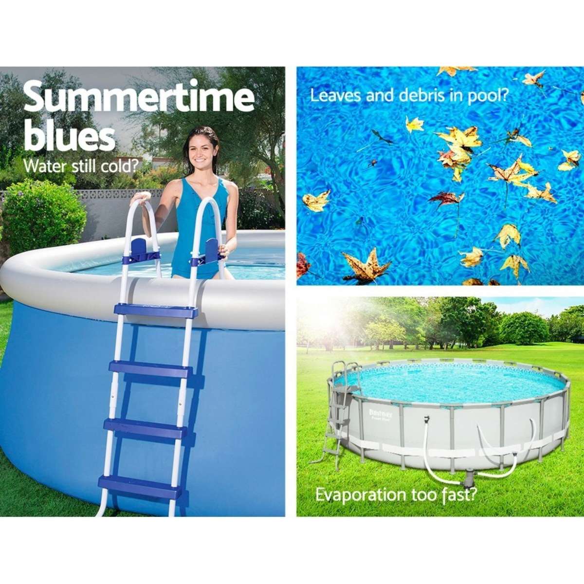 Bestway Solar Pool Cover Blanket for Swimming Pool 10ft 305cm Round