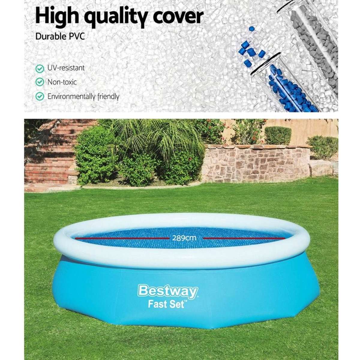 Bestway Solar Pool Cover Blanket for Swimming Pool 10ft 305cm Round