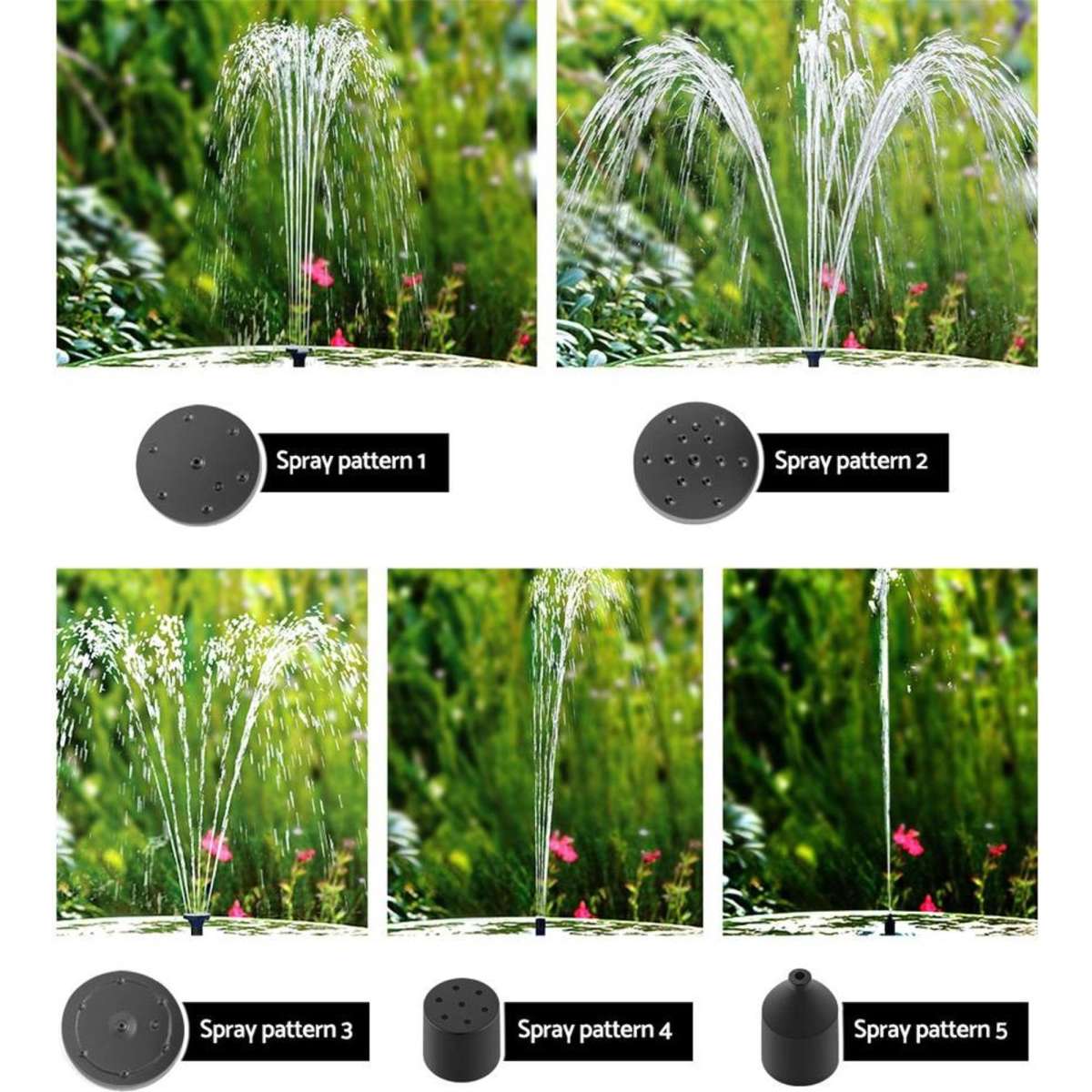 Gardeon Solar Powered Pond Pump Submersible Fountains Ouotdoor Pool