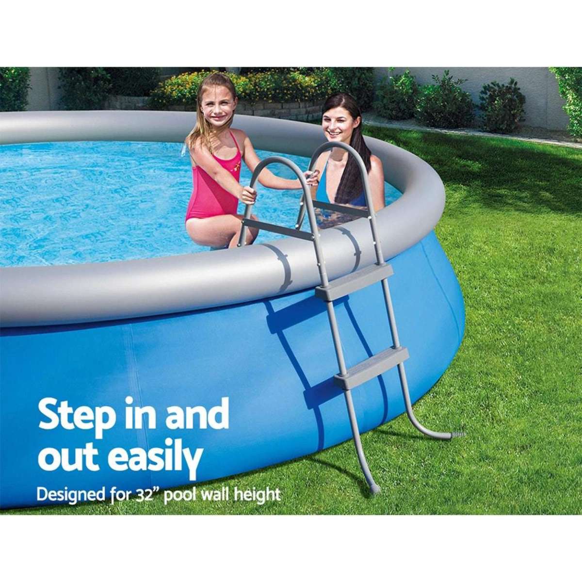 Bestway Ladder Above Ground Swimming Pools 84cm 32 inch Deep Removable