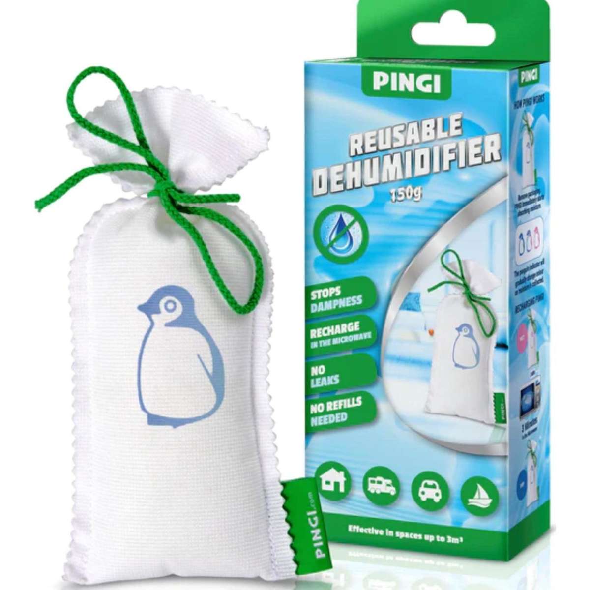 Pingi Reusable Dehumidifier 150g Woolworths